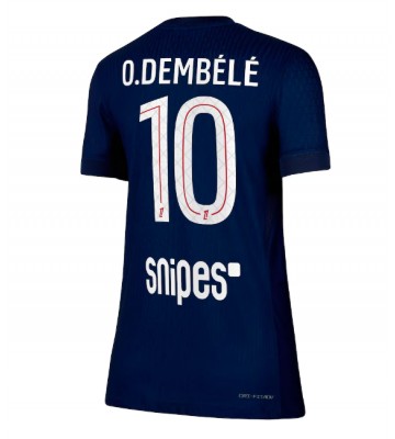 Paris Saint-Germain Ousmane Dembele #10 Primera Equipación Mujer 2025-26 Manga Corta